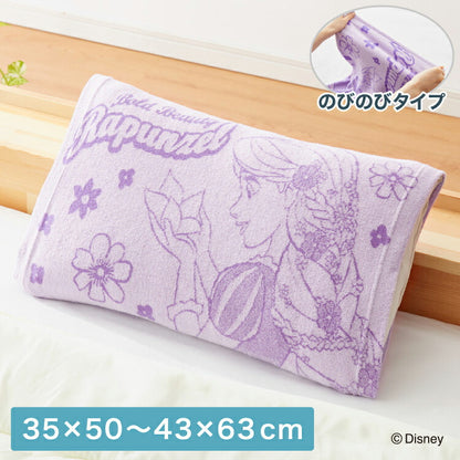 抗菌防臭加工 のびのび まくらカバー ラプンツェル 35×50 43×63 枕カバー パイル生地 タオル生地 筒形 伸縮 ストレッチ 子ども 柄 可愛い(代引不可)【メール便】