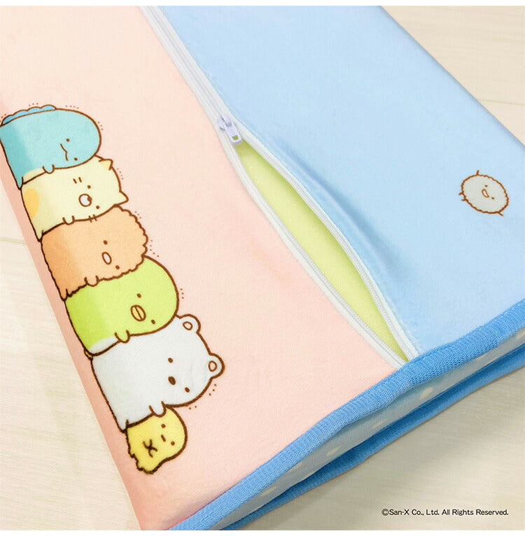 ジュニアソフト低反発まくら すみっコぐらし 35×25cm 低めの枕 高さ5cm 洗える枕カバー まくらカバー 子供 子ども ギフト プレゼント キッズ かわいい キャラクター(代引不可)