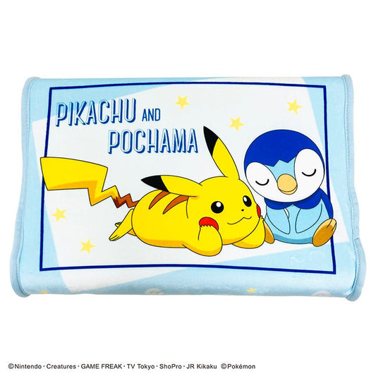 ジュニアソフト低反発まくら ピカチュウ&ポッチャマ 35×25cm 低めの枕 高さ5cm 洗える枕カバー まくらカバー 子供 子ども ギフト プレゼント キッズ かわいい キャラクター(代引不可)