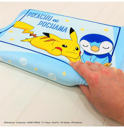 ジュニアソフト低反発まくら ピカチュウ&ポッチャマ 35×25cm 低めの枕 高さ5cm 洗える枕カバー まくらカバー 子供 子ども ギフト プレゼント キッズ かわいい キャラクター(代引不可)