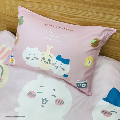 ちいかわ 布団カバー 2点セット 掛け布団カバー 枕カバー ちいかわ ハチワレ ウサギ まくらカバー 寝具 キャラクター 可愛い かわいい(代引不可)