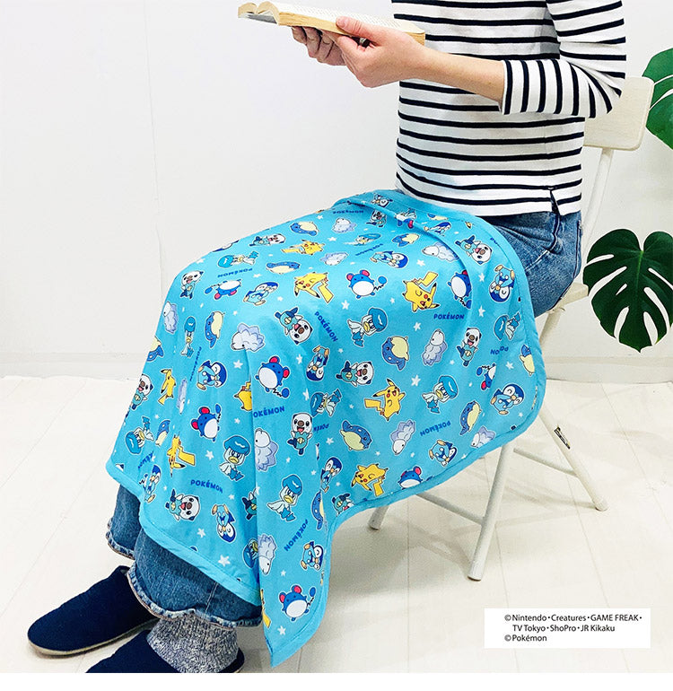 ポケモン 接触冷感 クールブランケット ピカチュウ ポッチャマ クワッス ミジュマル タマザラシ マリル ユキハミ 夏用 ケット 肌掛け 冷感 節電対策 夏 暑さ対策 ポケットモンスター(代引不可)