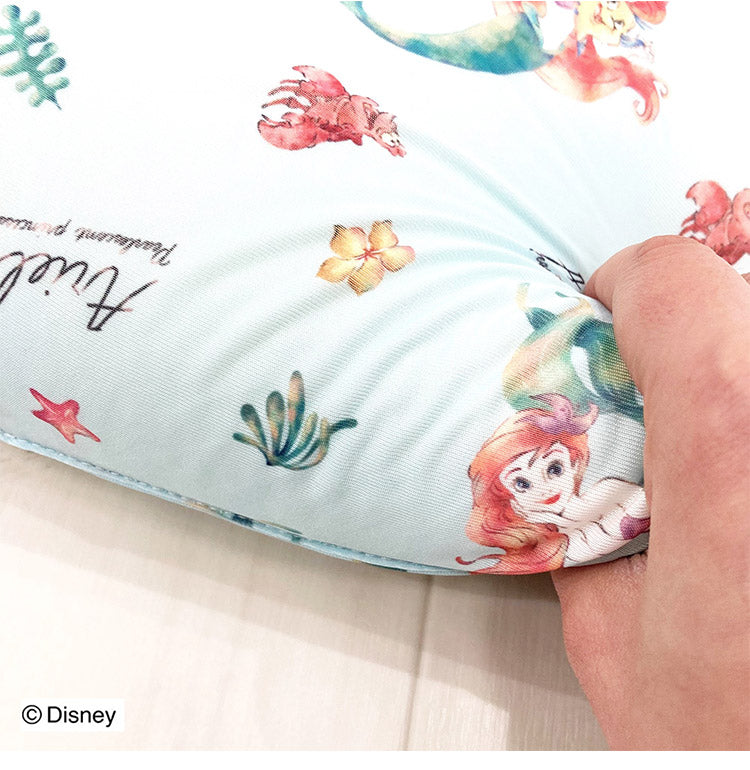 ディズニー 接触冷感 クールリラックスピロー アリエル トイ・ストーリー まくら 枕 ミニクッション 冷感 節電対策 夏 暑さ対策 Disney(代引不可)