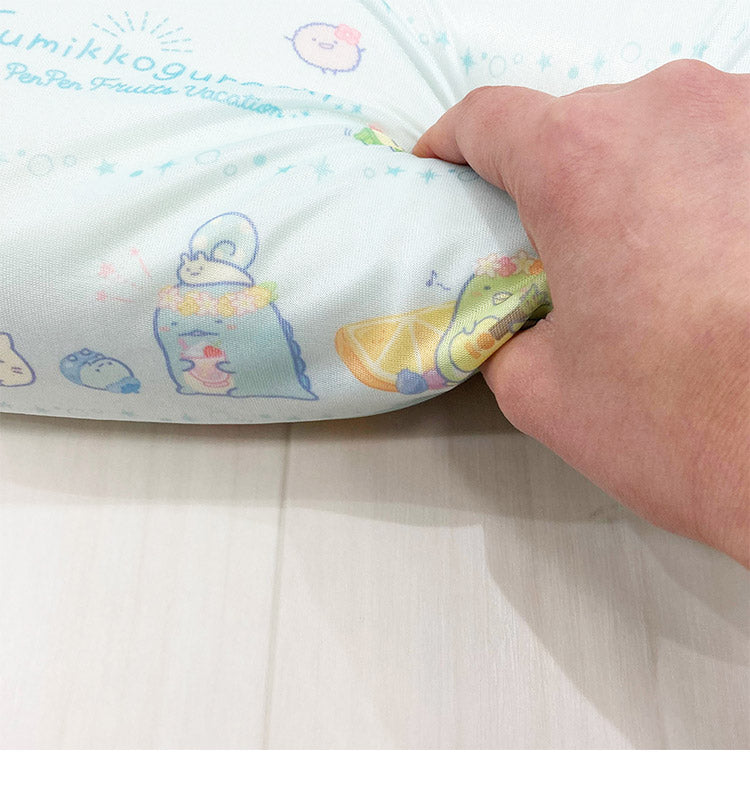 すみっコぐらし 接触冷感 クールリラックスピロー 枕 ミニクッション 腰当て 冷感 節電対策 夏 暑さ対策 サンエックス(代引不可)