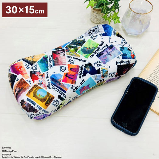 ディズニー 100周年デザイン ミニリラックスピロー スタンプ 切手デザイン ミニクッション 腰当て 大人用 子供用 兼用 D100 Disney(代引不可)