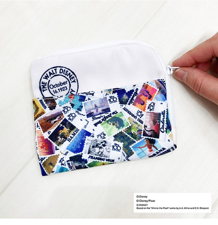 ディズニー 100周年デザイン 小物ポーチ ティッシュポーチ スタンプ 小物入れ 大人用 子供用 兼用 D100 Disney(代引不可)