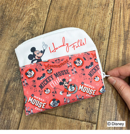 ディズニー 100周年デザイン 小物ポーチ ティッシュポーチ ミッキーマウスクラブ 小物入れ 大人用 子供用 兼用 D100 Disney(代引不可)