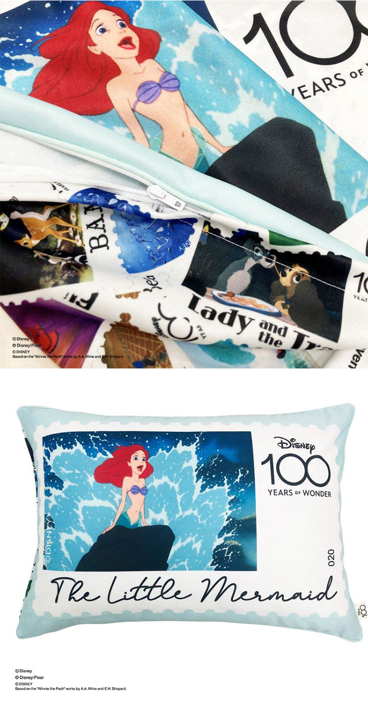 ディズニー 100周年デザイン 枕カバー ワールドスタンプ ミッキーマウス プーさん アリエル ラプンツェル ダンボ トイ・ストーリー 大人用 子供用 兼用 D100 Disney(代引不可)