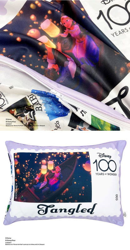 ディズニー 100周年デザイン 枕カバー ワールドスタンプ ミッキーマウス プーさん アリエル ラプンツェル ダンボ トイ・ストーリー 大人用 子供用 兼用 D100 Disney(代引不可)