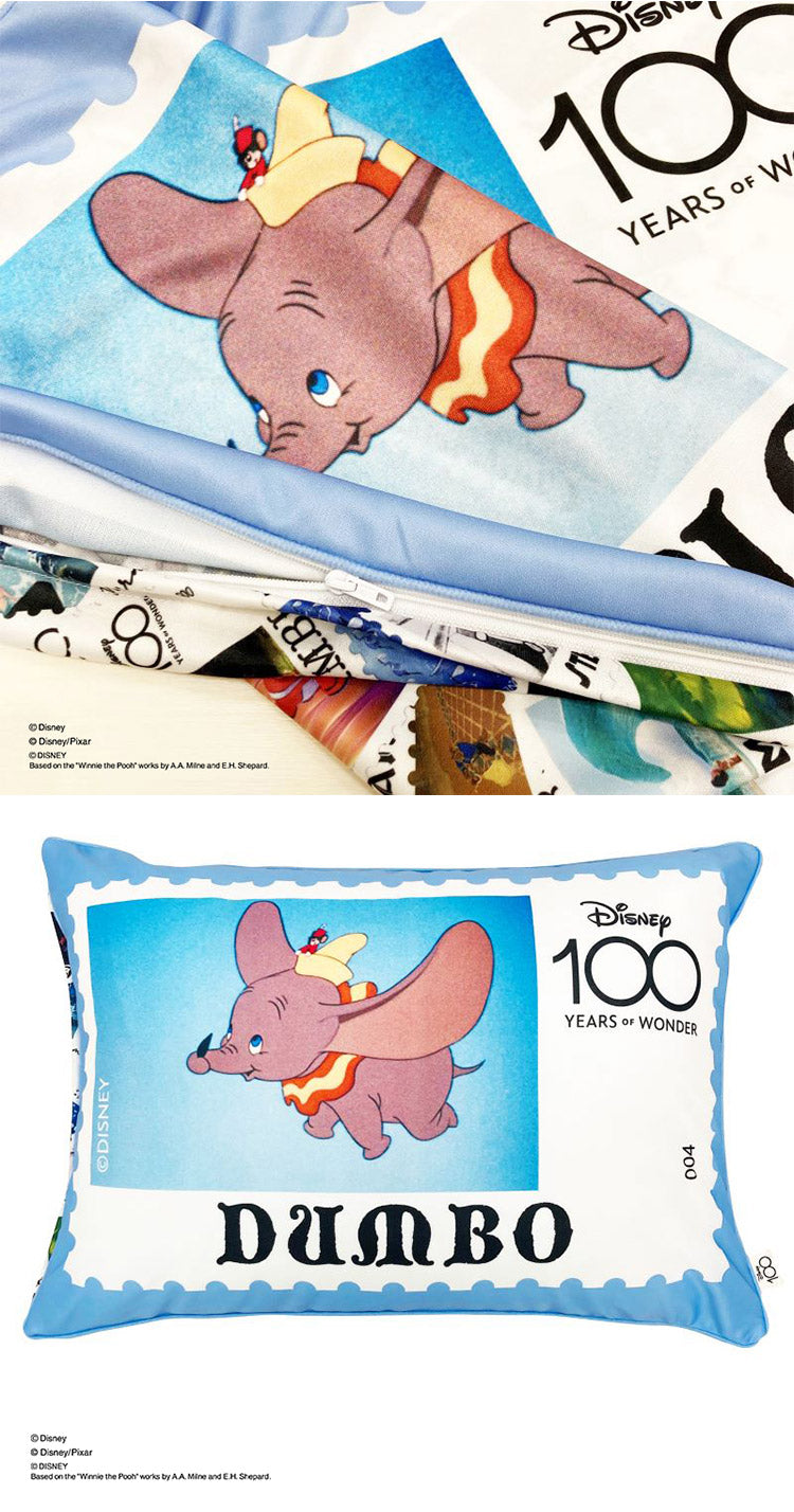 ディズニー 100周年デザイン 枕カバー ワールドスタンプ ミッキーマウス プーさん アリエル ラプンツェル ダンボ トイ・ストーリー 大人用 子供用 兼用 D100 Disney(代引不可)