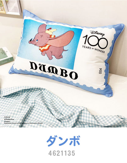 ディズニー 100周年デザイン 枕カバー ワールドスタンプ ミッキーマウス プーさん アリエル ラプンツェル ダンボ トイ・ストーリー 大人用 子供用 兼用 D100 Disney(代引不可)