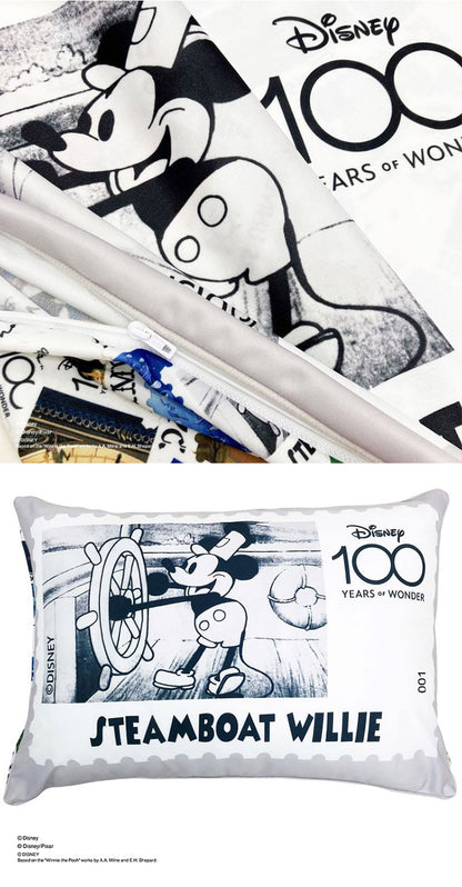ディズニー 100周年デザイン 枕カバー ワールドスタンプ ミッキーマウス プーさん アリエル ラプンツェル ダンボ トイ・ストーリー 大人用 子供用 兼用 D100 Disney(代引不可)