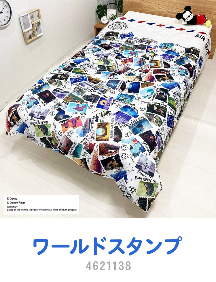 ディズニー 100周年デザイン 肌掛け布団 蒸気船ウィリー ワールドスタンプ ミッキーマウス 大人用 子供用 兼用 D100 Disney(代引不可)