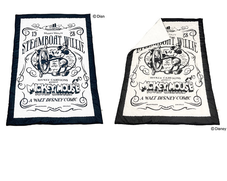 ディズニー 100周年デザイン 肌掛け布団 蒸気船ウィリー ワールドスタンプ ミッキーマウス 大人用 子供用 兼用 D100 Disney(代引不可)