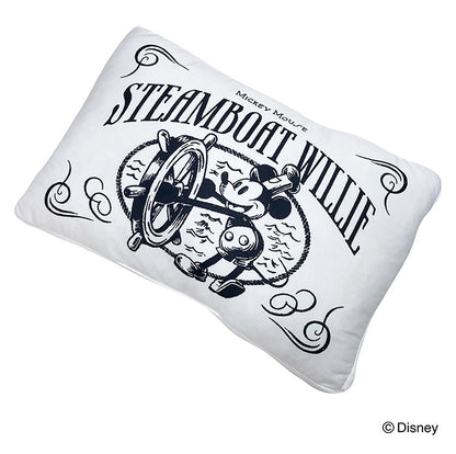ディズニー 100周年デザイン マチ付き枕 蒸気船ウィリー ミッキーマウス まくら ピロー クッション 大人用 子供用 兼用 D100 Disney(代引不可)