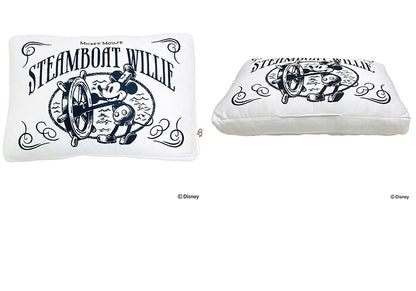 ディズニー 100周年デザイン マチ付き枕 蒸気船ウィリー ミッキーマウス まくら ピロー クッション 大人用 子供用 兼用 D100 Disney(代引不可)