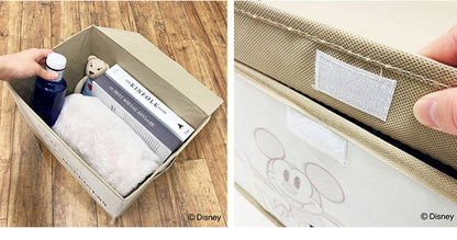 ディズニー 100周年デザイン 収納ボックス ミッキ-マウスクラブ ワールドスタンプ スケッチ 収納ケース 収納ボックス 大人用 子供用 兼用 D100 Disney(代引不可)