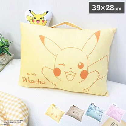 ポケモン マスコット付きまくら ピカチュウ イーブイ カビゴン ニンフィア 枕 取っ手付き 持ち手付き ポケットモンスター キャラクター 可愛い かわいい 男の子 女の子 子供 子ども プレゼント ギフト(代引不可)