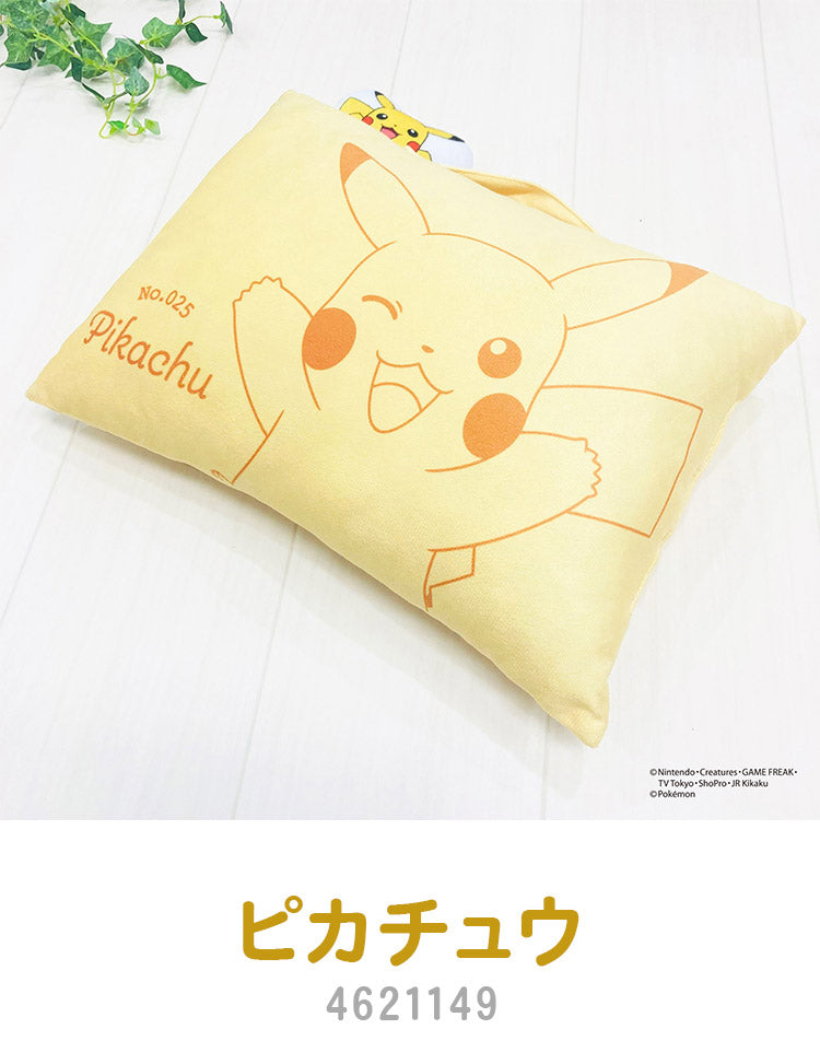 ポケモン マスコット付きまくら ピカチュウ イーブイ カビゴン ニンフィア 枕 取っ手付き 持ち手付き ポケットモンスター キャラクター 可愛い かわいい 男の子 女の子 子供 子ども プレゼント ギフト(代引不可)