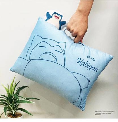 ポケモン マスコット付きまくら ピカチュウ イーブイ カビゴン ニンフィア 枕 取っ手付き 持ち手付き ポケットモンスター キャラクター 可愛い かわいい 男の子 女の子 子供 子ども プレゼント ギフト(代引不可)