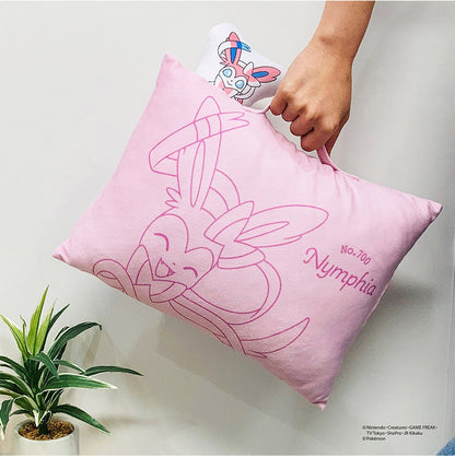 ポケモン マスコット付きまくら ピカチュウ イーブイ カビゴン ニンフィア 枕 取っ手付き 持ち手付き ポケットモンスター キャラクター 可愛い かわいい 男の子 女の子 子供 子ども プレゼント ギフト(代引不可)