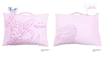 ポケモン マスコット付きまくら ピカチュウ イーブイ カビゴン ニンフィア 枕 取っ手付き 持ち手付き ポケットモンスター キャラクター 可愛い かわいい 男の子 女の子 子供 子ども プレゼント ギフト(代引不可)