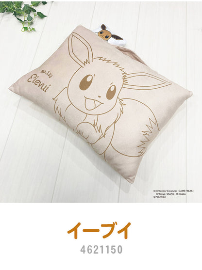 ポケモン マスコット付きまくら ピカチュウ イーブイ カビゴン ニンフィア 枕 取っ手付き 持ち手付き ポケットモンスター キャラクター 可愛い かわいい 男の子 女の子 子供 子ども プレゼント ギフト(代引不可)