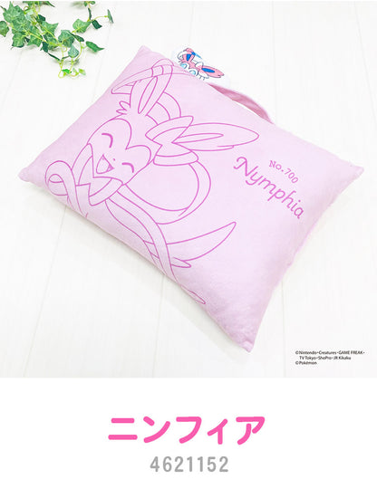 ポケモン マスコット付きまくら ピカチュウ イーブイ カビゴン ニンフィア 枕 取っ手付き 持ち手付き ポケットモンスター キャラクター 可愛い かわいい 男の子 女の子 子供 子ども プレゼント ギフト(代引不可)