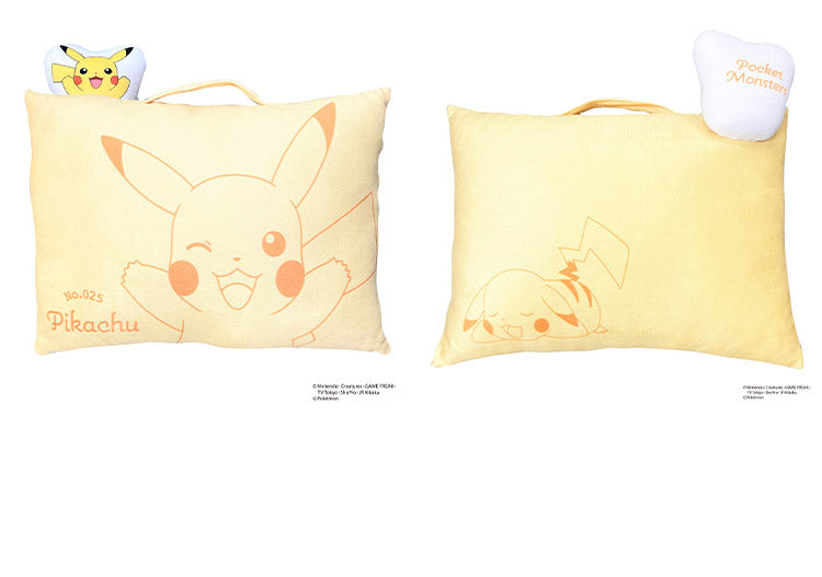 ポケモン マスコット付きまくら ピカチュウ イーブイ カビゴン ニンフィア 枕 取っ手付き 持ち手付き ポケットモンスター キャラクター 可愛い かわいい 男の子 女の子 子供 子ども プレゼント ギフト(代引不可)