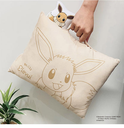 ポケモン マスコット付きまくら ピカチュウ イーブイ カビゴン ニンフィア 枕 取っ手付き 持ち手付き ポケットモンスター キャラクター 可愛い かわいい 男の子 女の子 子供 子ども プレゼント ギフト(代引不可)