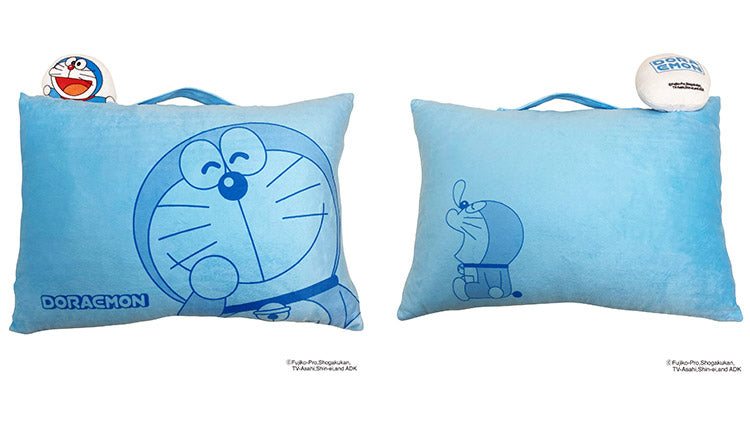 ドラえもん マスコット付きまくら 枕 取っ手付き 持ち手付き キャラクター 可愛い かわいい 男の子 女の子 子供 子ども プレゼント ギフト(代引不可)