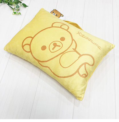 リラックマ マスコット付きまくら 枕 取っ手付き 持ち手付き キャラクター 可愛い かわいい 男の子 女の子 子供 子ども プレゼント ギフト サンエックス(代引不可)