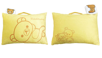 リラックマ マスコット付きまくら 枕 取っ手付き 持ち手付き キャラクター 可愛い かわいい 男の子 女の子 子供 子ども プレゼント ギフト サンエックス(代引不可)