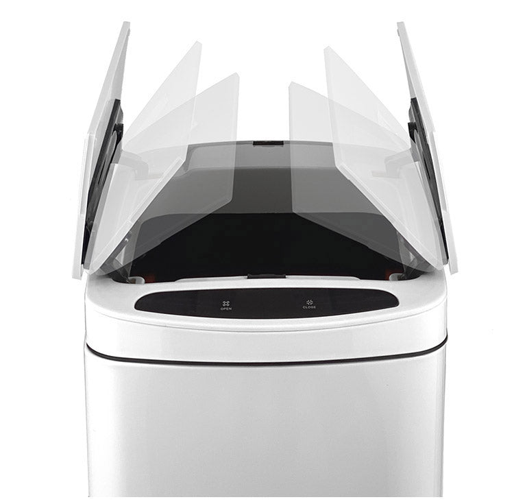 自動開閉 センサー式 ごみ箱 ふた付き ステンレス 50L スリム 両開き ダストボックス 50リットル ステンレスダストBOX スリムタイプ 蓋付き フタ付き ごみ箱 ゴミ箱 キッチン リビング おしゃれ(代引不可)
