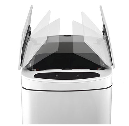 自動開閉 センサー式 ごみ箱 ふた付き ステンレス 50L スリム 両開き ダストボックス 50リットル ステンレスダストBOX スリムタイプ 蓋付き フタ付き ごみ箱 ゴミ箱 キッチン リビング おしゃれ(代引不可)