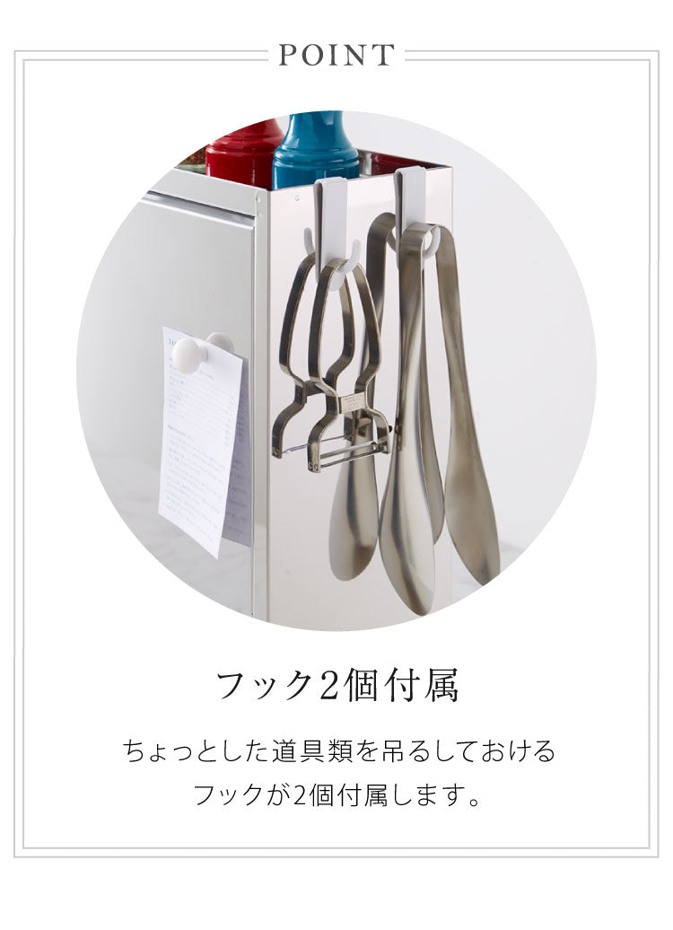 日本製 燕三条 スパイスラック 4杯 ステンレス 調味料ポット付き フラップ扉 調味料ラック キッチン収納 調味料 カウンター上収納 調味料入れ キッチン コンパクト シンプル おしゃれ 棚 卓上 台所(代引不可)