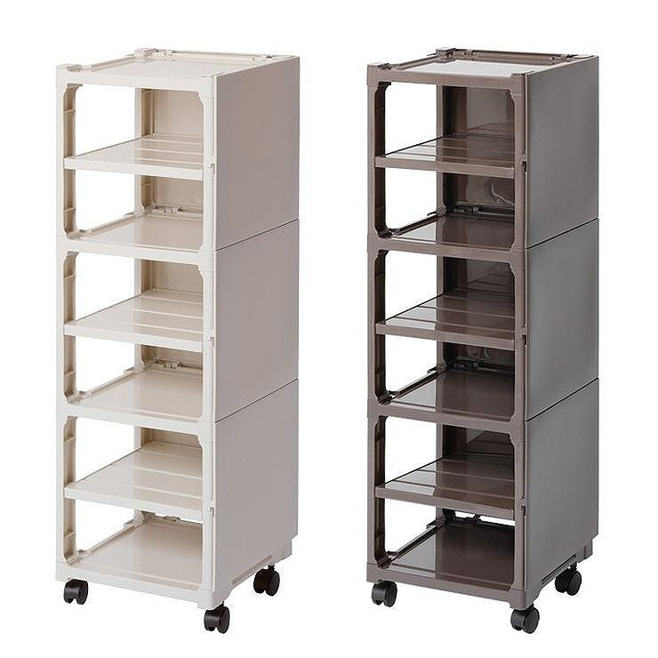 靴棚 カクストレージ シューズ6足収納ラック ベージュ ブラウン 上着 作業用 おしゃれ 機能性 工事 DIY メンズ レディース 兼用(代引不可)