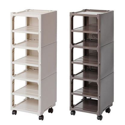 靴棚 カクストレージ シューズ6足収納ラック ベージュ ブラウン 上着 作業用 おしゃれ 機能性 工事 DIY メンズ レディース 兼用(代引不可)