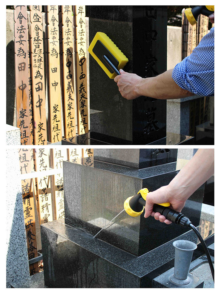 マルハチ産業 ポンプ式水圧クリーナー おそうじ当番 6L 掃除のときに便利なスポンジセット 加圧 シャワー 掃除 ポータブルシャワー ブラシ 水タンク 清掃(代引不可)