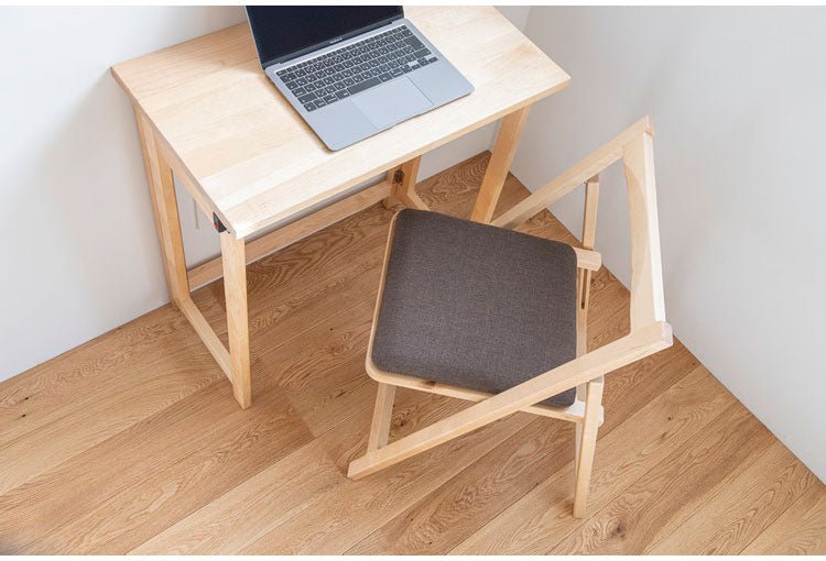 2脚セット 天然木 収納式 折りたたみチェア ゆったり座面 ダイニングチェア 折り畳み チェア 椅子 イス フォールディングチェア スリム 来客用 リモートワーク 在宅勤務(代引不可)