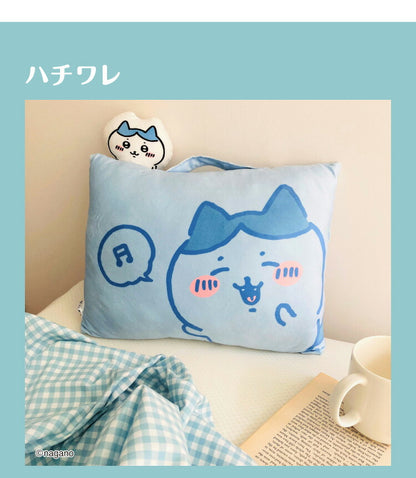 ちいかわ クッション枕 ちいかわ ハチワレ うさぎ モモンガ かわいい 28×39cm 取っ手付き ふわふわ まくら クッション マスコット プレゼント(代引不可)