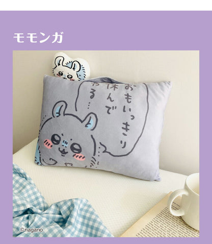 ちいかわ クッション枕 ちいかわ ハチワレ うさぎ モモンガ かわいい 28×39cm 取っ手付き ふわふわ まくら クッション マスコット プレゼント(代引不可)