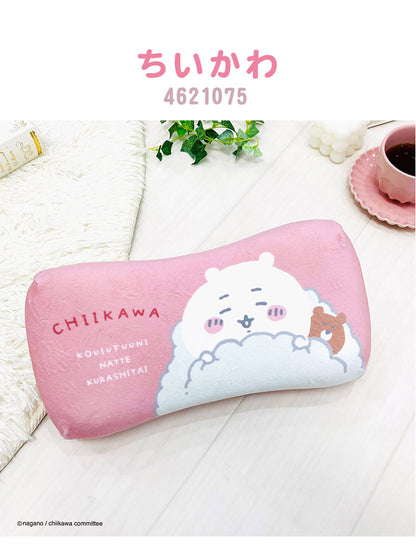 ちいかわ ミニリラックスピロー ちいかわ ハチワレ ウサギ お昼寝枕 ミニ枕 小さめサイズ 低反発 腰当てクッション キャラクター 可愛い かわいい マスコット プレゼント(代引不可)