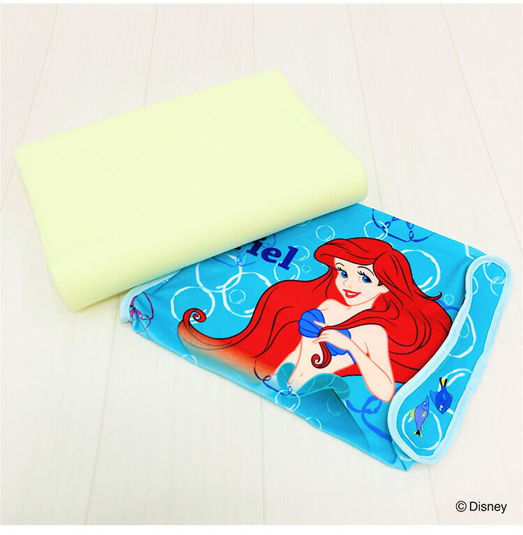 ディズニー Disney ジュニアソフト低反発まくら アリエル ベル ラプンツェル 35×25cm 低めの枕 高さ5cm 洗える枕カバー 子供 子ども ギフト プレゼント キッズ かわいい キャラクター プリンセス(代引不可)