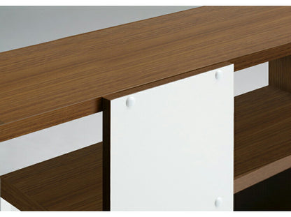 日本製 デザインシェルフ リエール 幅44cm 高さ124.2cm S字ラック ディスプレイ ツートン 書棚 本棚 シェルフ 収納ラック 木製 国産 シンプル 北欧 モダン おしゃれ(代引不可)