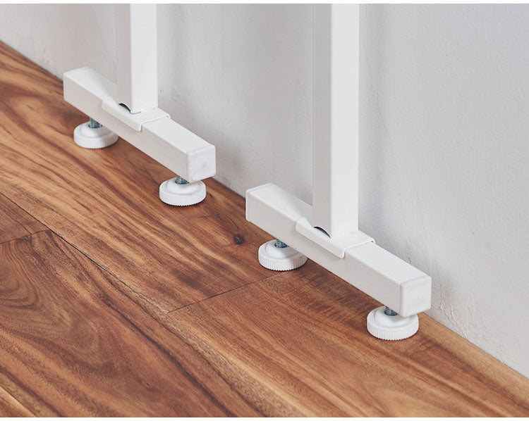 設置場所を選ばない 突っ張り ランドリーラック 幅55cm ロータイプ 高さ135~208cm 棚板3枚 突っ張り つっぱり ランドリー 洗濯機ラック 棚 ラック ランドリー収納(代引不可)