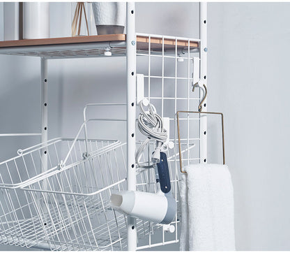 ランドリーラック 伸縮式 幅59~87 置き型 棚板2枚付き ハンガーバー付き 脚段差対応 防水パン対応 洗濯機ラック ランドリー 棚 ラック ランドリー収納(代引不可)