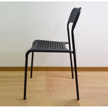 スタッキングチェア 6脚セット パイプチェア 椅子 チェアー イス シンプル モダン 積み重ね ダイニングチェア(代引不可)