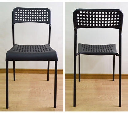 スタッキングチェア 6脚セット パイプチェア 椅子 チェアー イス シンプル モダン 積み重ね ダイニングチェア(代引不可)