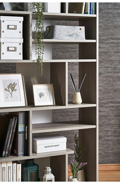 日本製 デザインシェルフ シェルラ 幅80cm 高さ174.4cm トールタイプ ツートン 書棚 本棚 シェルフ 収納ラック ディスプレイ収納 ディスプレイラック 木製 国産 シンプル 北欧 モダン おしゃれ(代引不可)